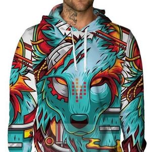Digital Wolf Pullover Hoodie